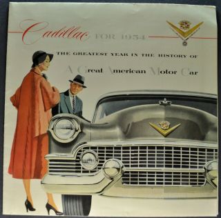 1954 Cadillac Brochure 60 Special 62 Eldorado 75 Orig 54 Not A Reprint