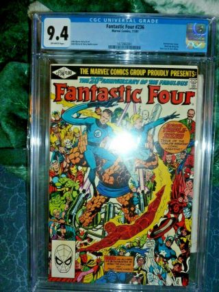 Marvel Fantastic Four 236 Cgc 9.  4