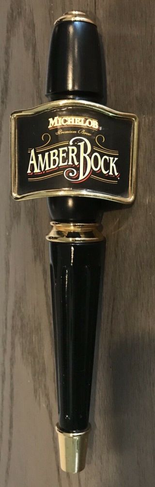 Vintage Michelob Amber Bock Beer Tap Handle 12 Inches Tall