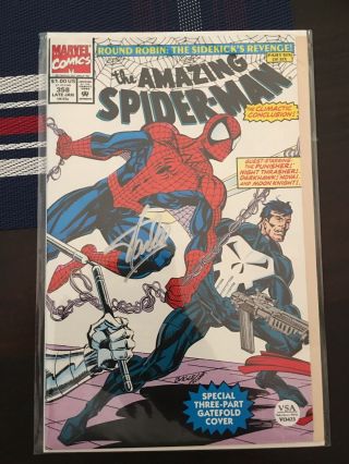 Marvel Asm Spiderman 358 Signed By Stan Lee W/coa