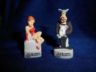TEX AVERY Set 10 Matte Mini Figurines French Porcelain FEVES Wolfie RED Droopy 3