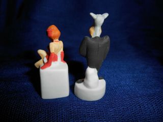 TEX AVERY Set 10 Matte Mini Figurines French Porcelain FEVES Wolfie RED Droopy 4