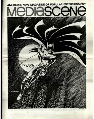 Mediascene 23 Steranko 1975 Wonder Woman Kubert Batman Interviews Gulacy/moench
