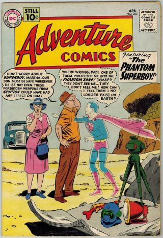 Adventure Comics 283 (1961) G/vg Detached Cover