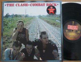 The Clash - Combat Rock (uk,  1982,  Cbs Recs Lp,  Near,  Poster)