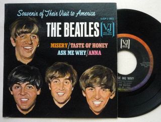 The Beatles Ep Vee - Jay Souvenir Of Their Visit To America