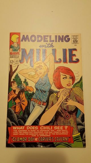 Modeling With Millie 49.  Atlas/marvel.  Sept 1966.  Rare Romance.