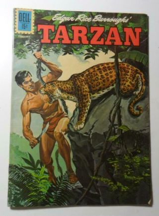 Tarzan Comics 128 Feb 1962 Dell Jesse Marsh Art F/vf 7.  0