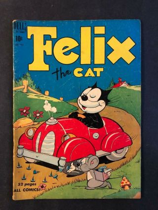 Dell Comics Felix The Cat 15 Driving Car Cover