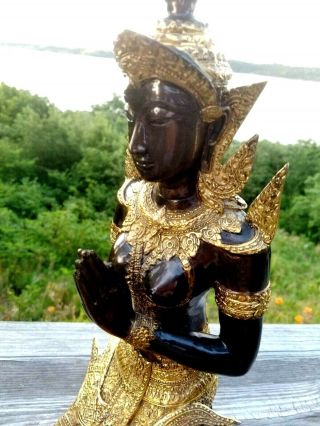 Vintage Bronze Buddhist Thai Angel 