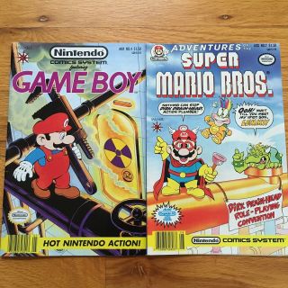 Nintendo Comics System Game Boy Vol 1 4 & Mario Bros Vol 1 7 Valiant