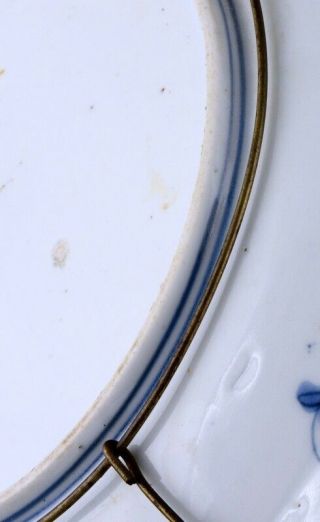 FINE ANTIQUE 19thC OR EARLIER JAPANESE IMARI ARITA BLUE WHITE SCENIC PLATE 6