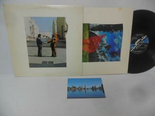 Pink Floyd Exc 1975 Vinyl Lp Wish You Were Here With Postcard Insert