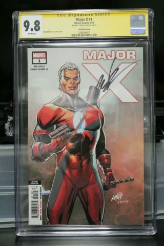 Marvel Major X 1 Cgc 9.  8 Signature Series Signed Rob Liefeld Second Printing