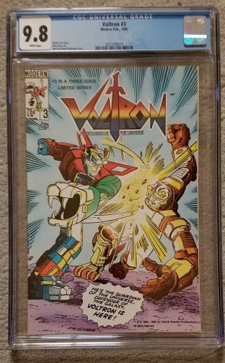 Cgc 9.  8 Modern Publishing Voltron 3 (1985) White Pages