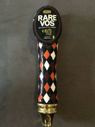 Ommegang Brewery Rare Vos Beer Tap Handle Belgian Style Amber Ale Bar Pub
