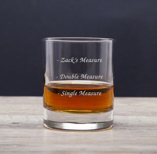 Personalised Whisky Tumbler Glass 3 Measures Birthday Fathers Day Gifts For Dad