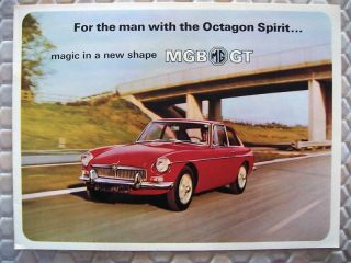 Mg Mgb Gt Prestige Sales Brochure 1966 Usa Edition