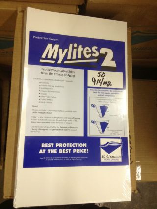 50 Cgc Graded,  E.  Gerber Mylites 2 Comic Book Bags,  914m2,  2 Mil Thick