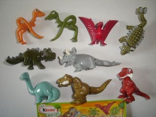 Kinder Surprise Set - Natoons Dinosaurs 2010 - Figures Collectibles