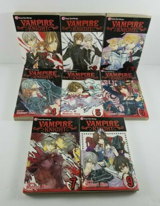 Vampire Knight Manga Books Volumes 1–7 And 9 Shojo Beat Matsuri Hino Viz Media