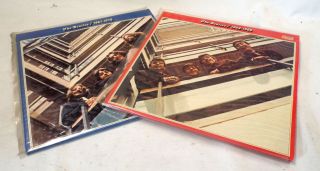 2 X The Beatles Vinyl Lps Inc 1962 - 1966 (red Album) & 1967 - 1970 Blue Album - C68