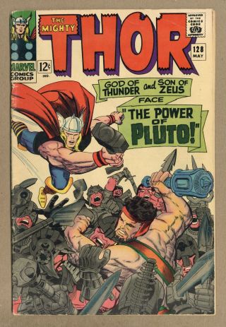 Thor (1st Series Journey Into Mystery) 128 1966 Vg - 3.  5