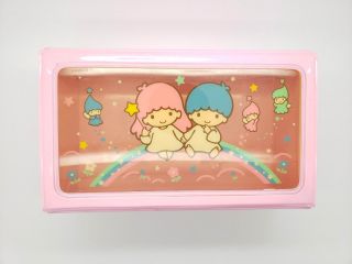 Vintage Sanrio Little Twin Stars Vinyl Storage Jewelry Box Trunk Hello Kitty Co.