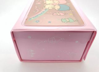 Vintage Sanrio Little Twin Stars Vinyl Storage Jewelry Box Trunk Hello Kitty Co. 5