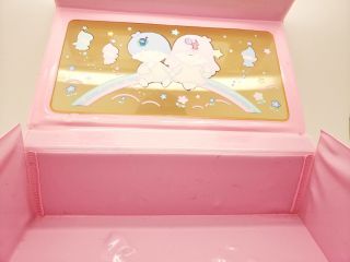 Vintage Sanrio Little Twin Stars Vinyl Storage Jewelry Box Trunk Hello Kitty Co. 8