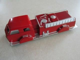 Mc283 Vintage Midgetoy Diecast Jumbo Fire Engine Truck Red 5 3/4 X 1 5/8 "