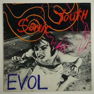 Sonic Youth " Evol " Post - Punk Indie Lp Sst W/ Insert