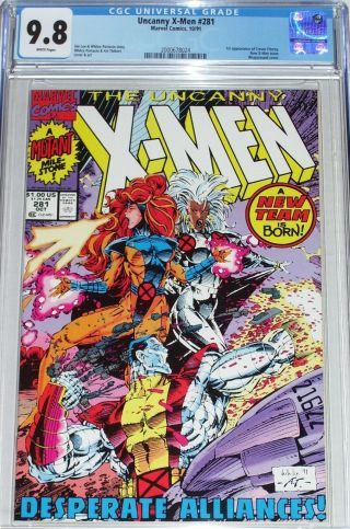 Uncanny X - Men 281 Cgc Graded 9.  8 From Oct 1991 Trevor Fitzroy.  X - Men Team