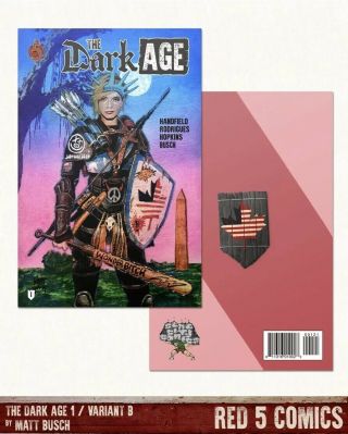 The Dark Age 1 Red 5 Comic Slab City Comics Exclusive Variant Cover