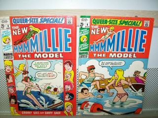 Millie The Model Queen - Size Special 8 And 9 Old Silver Age Comics