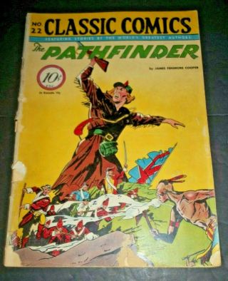 Classic Comics 22 Hrn 22 Classics Illustrated Comic 1st Ed The Pathfinder