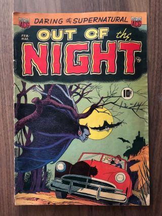 Out Of The Night 1 1951 Daring Of The Supernatural Comic Book Ken Bald