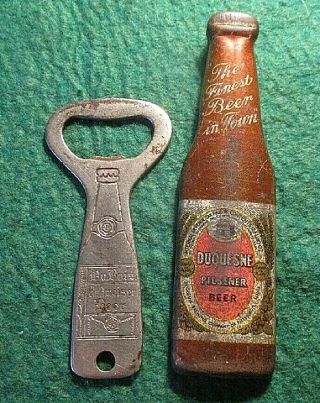 2 - Vintage Beer Openers Duquesne,  Dubois