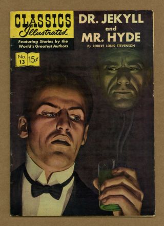 Classics Illustrated 013 Dr.  Jekyll And Mr.  Hyde 9 1964 Vg 4.  0