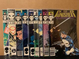 Punisher 1 2 3 4 5 6 7 8 9 Vf/nm Marvel Comics Combine 1987