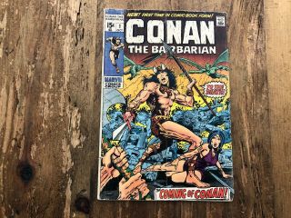 Conan The Barbarian 1 Marvel 1970 1st Appearance Conan Barry Smith Bronze Age K