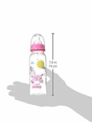Baby Feeding - Nuby - 8oz Pack - Of - 2 Printed Non - Drip Bottle (1 Set Only) 1167