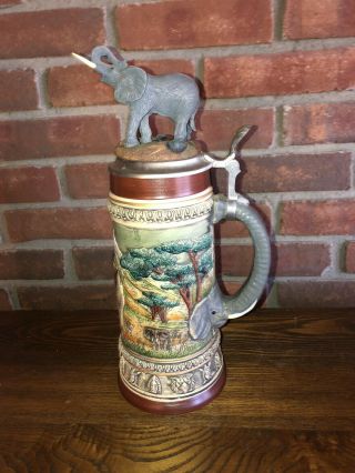 Great Animals Of The World Stein Series Elephant Limited Edition 1132/2500