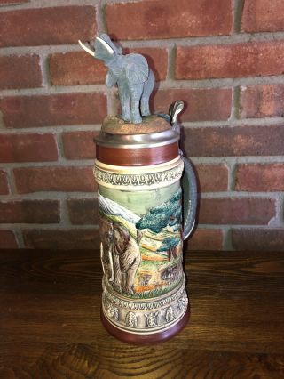 Great Animals of the World Stein Series Elephant Limited Edition 1132/2500 2