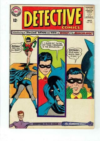 Detective Comics 327 (dc May 1964) Batman Silver Mystery Of The Menacing Man Vg