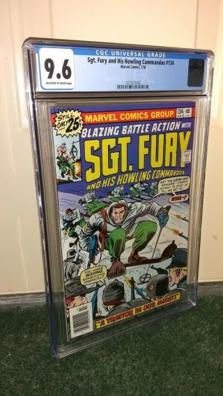 Sgt.  Fury 134 Cgc 9.  6 Off White To White Pages