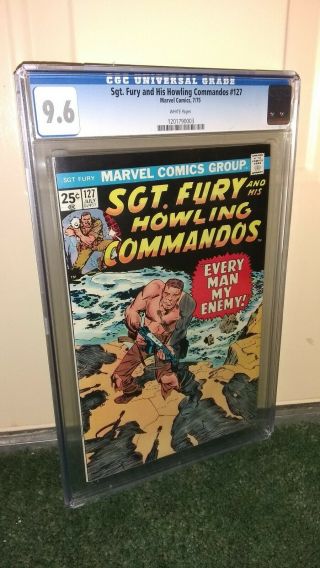 Sgt.  Fury 127 Cgc 9.  6 White Pages
