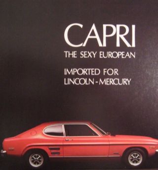 1971 Mercury Capri Brochure,  Xlnt 71
