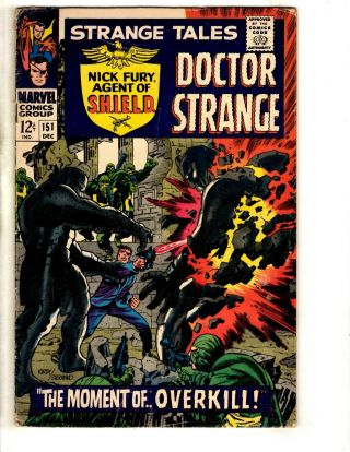 Strange Tales 151 Fn Marvel Silver Age Comic Book Nick Fury Doctor Strange Jl14