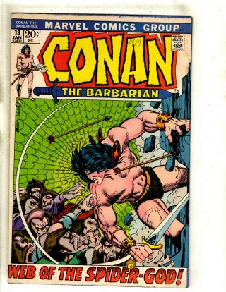 Conan The Barbarian 13 Vf Marvel Comic Book Kull King Red Sonja Warrior Rs1